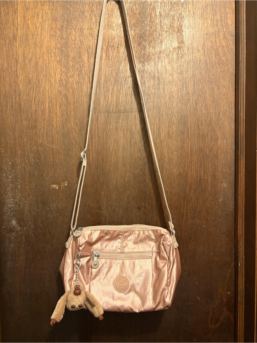 Kipling Rose Gold Crossbody Bag